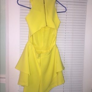 Yellow romper Sz S (worn once)